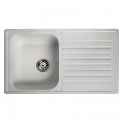 Century 10 White Kitchen Sink